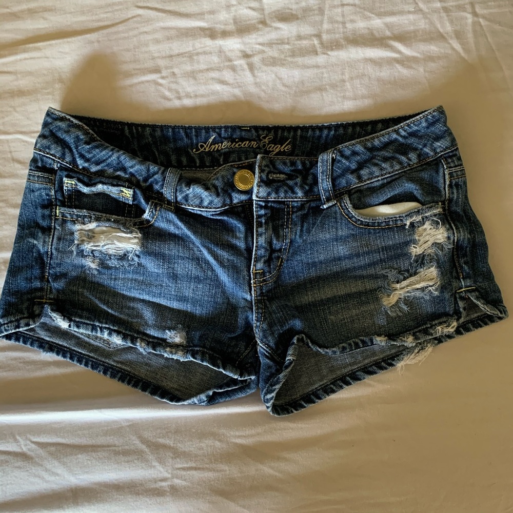 American eagle ripped jeans shorts